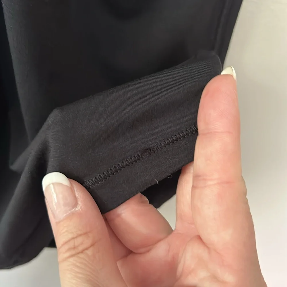 Lululemon High Neck Asymmetrical Back Racerback‎ Tank Black Size 6
